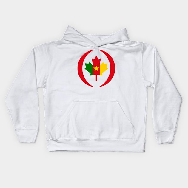 Cameroon Canadian Multinational Patriot Flag Series Kids Hoodie by Village Values